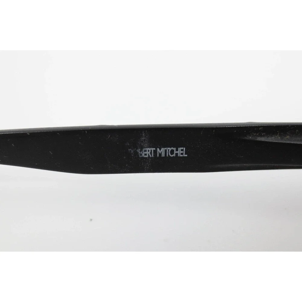 Robert Mitchel RM3 BK Rectangular Matte Black Metal Eyeglass Frames 54-18-140